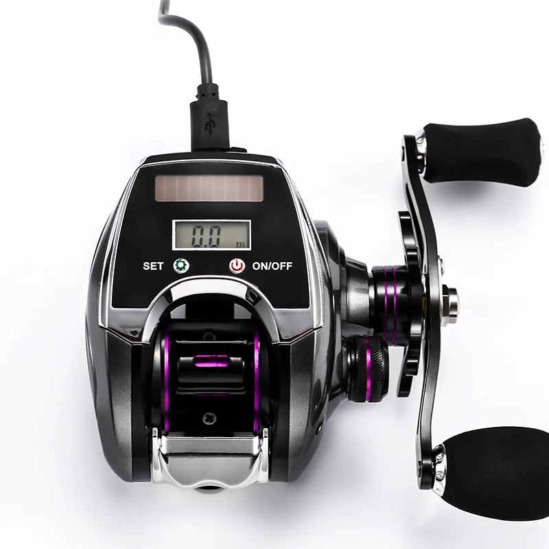 Electronic Fishing Reel Counter Digital Display Baitcasting 8.0:1 High Speed Ratio 2020 New Profile Line Pesca | Спорт и развлечения