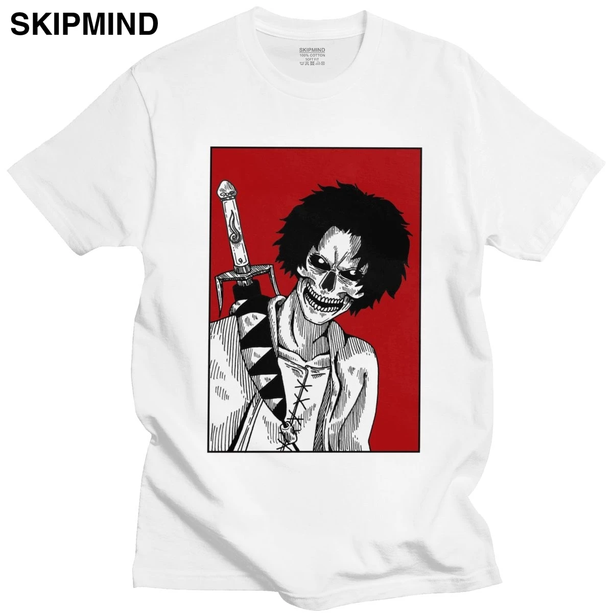 Самурай Чамплу Аниме Манга Мужская футболка из мягкого хлопка Mugen футболки с