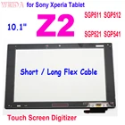 Сенсорный экран AAA + 10,1 дюйма для Sony Xperia Tablet Z2, длинныйкороткий кабель, дигитайзер сенсорного экрана SGP511, SGP512, SGP521, SGP541