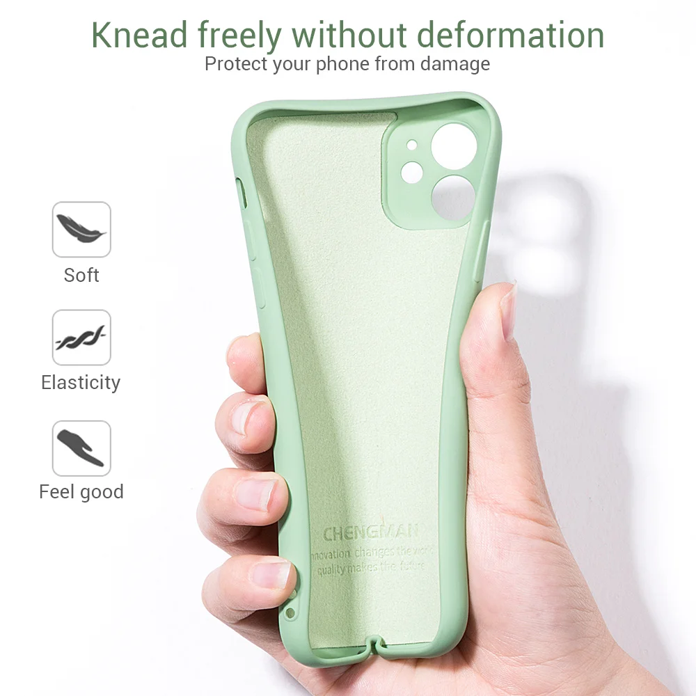 Жидкий силиконовый чехол с оленем для iPhone 11 Pro Max телефона X XS XR 7 8 Plus Новый Модный