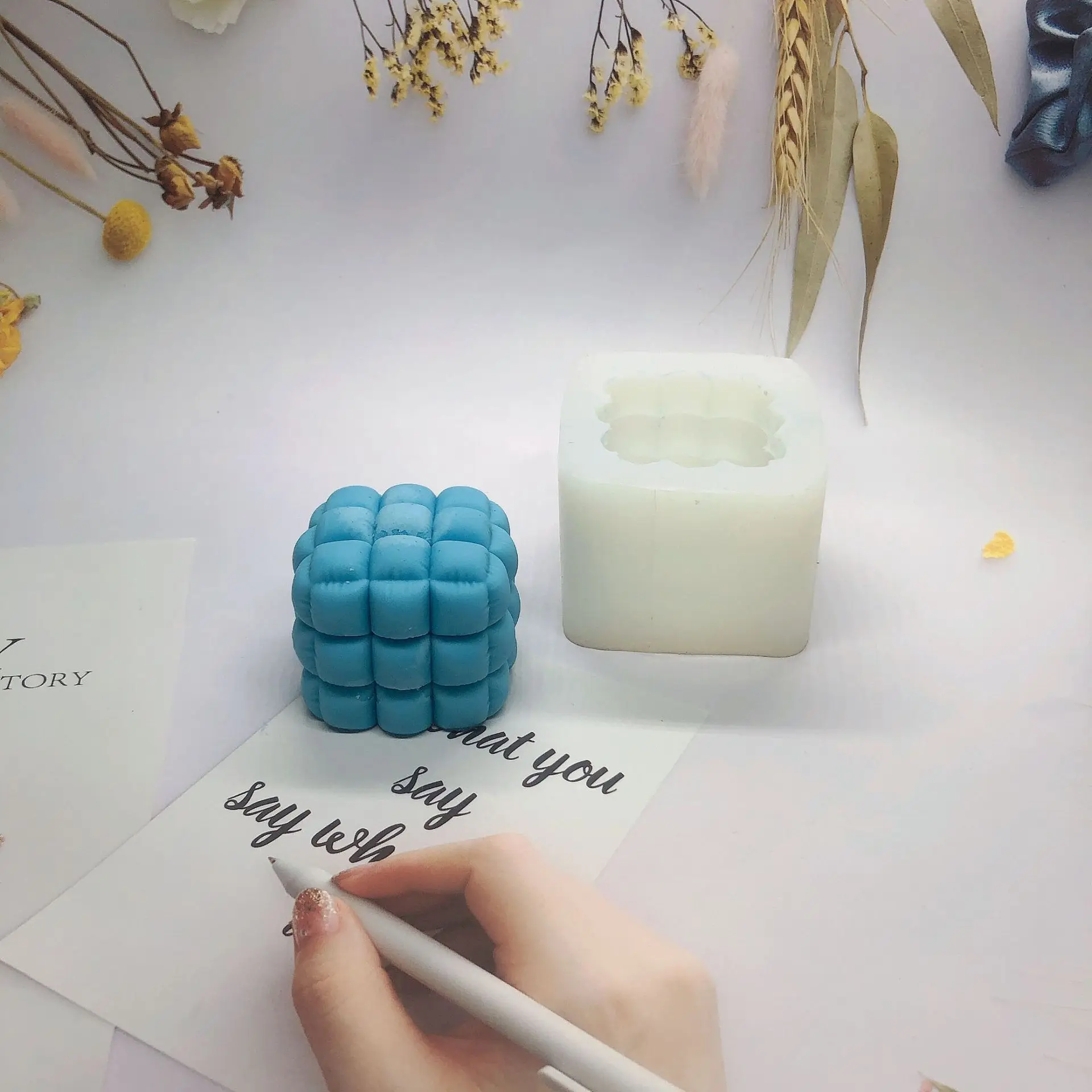 Силиконовая форма для свечей в форме пузырьков | Дом и сад