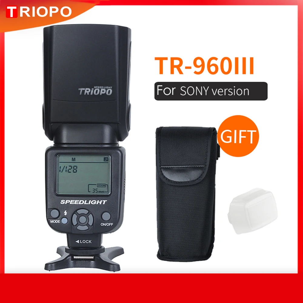 Беспроводная вспышка Triopo Speedlite для Sony A850 A450 A500 A560 A77 A65 A33 A35 2 4 ГГц|Фотовспышки| |