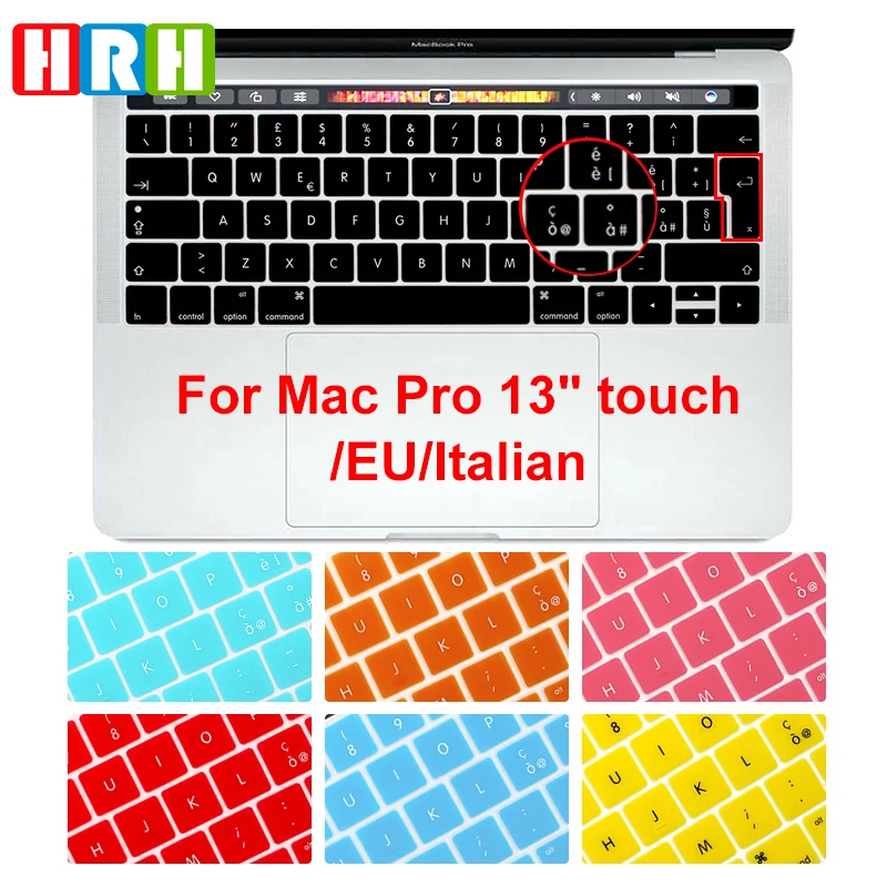 Чехол HRH силиконовый для MacBook Air Pro с Retina 13 15 17 дюймов|keyboard skin cover|keyboard cover protectorfor macbook