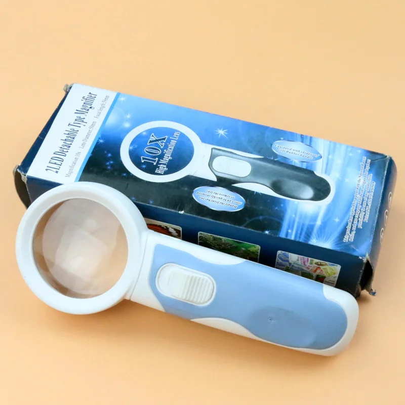 Оптический ручной K9 с 2 светодиодными лампами для пожилых людей чтобы прочитать