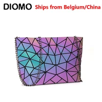 diomo messenger bag womens chain bag 2021 fashion luminous geometric sling bag sac femme shoulder strap female bolsas feminina