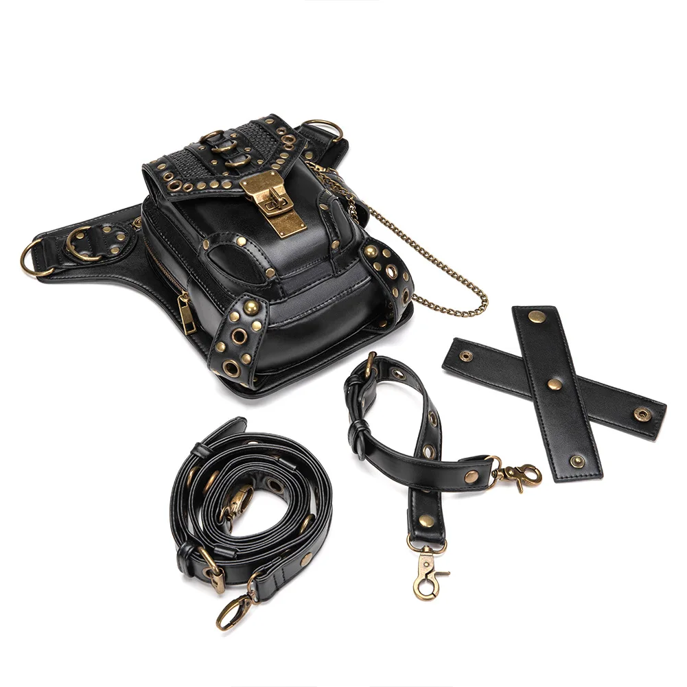 

Designed women bag chain bags for women small bag steampunk retro locomotive bag lady shoulder messenger bag waist bag