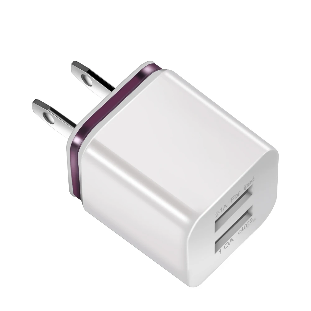 

USB Charger For Iphone11 Dual Ports USB 5V 3.1A Charging Wall Charger For Huawei Xiaomi Smartphone Cameras MP3 Players