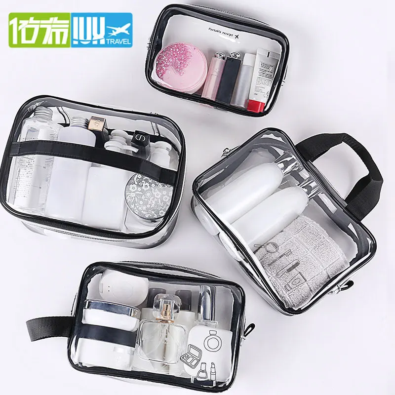 IUX прозрачная косметичка Прозрачная молния Дорожный Чехол для макияжа женский