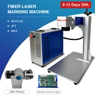 Волоконная лазерная маркировочная машина с вращающимися частями 20 Вт 30 Вт 50 Вт лазерный источник Raycus JPT металлическая машина для лазерной резки из нержавеющей стали