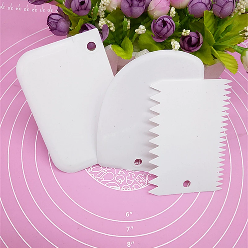 Лопатка трапециевидная для резки теста 3 шт. | Дом и сад