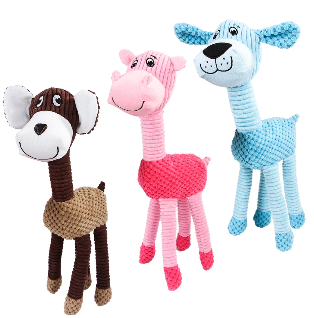 Милая игрушечная собака флис долговечная Жевательная молярная игрушка плюшевый