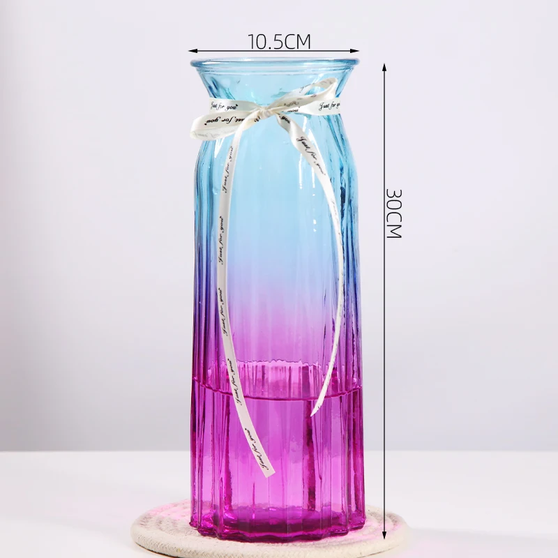 

Flowers Glass Crystal Vases Tabletop Nordic Minimalist Aesthetic Home Vase Decoration Living Room Decoration Home Decor BC50HP