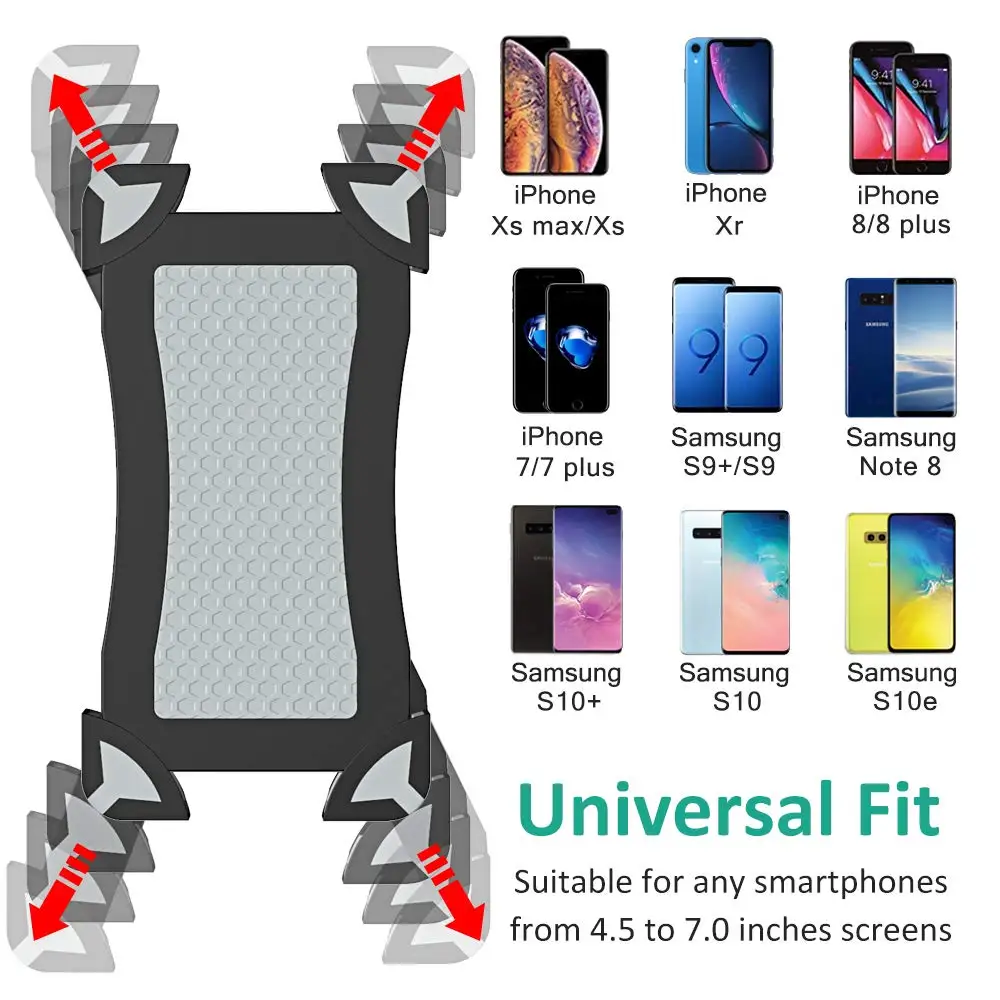 untoom bike phone holder universal bicycle motorcycle phone mount holder stand cradle for iphone x xs max xr 8 7 plus samsung s9 free global shipping