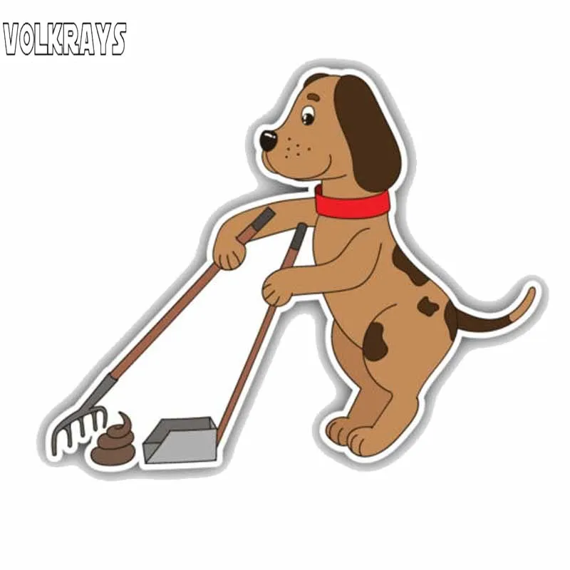 

Забавные автомобильные наклейки Volkrays, аксессуары для очистки собак, Светоотражающие Водонепроницаемые ПВХ наклейки для LifanX60 Hyundai Tucson,12 см * ...