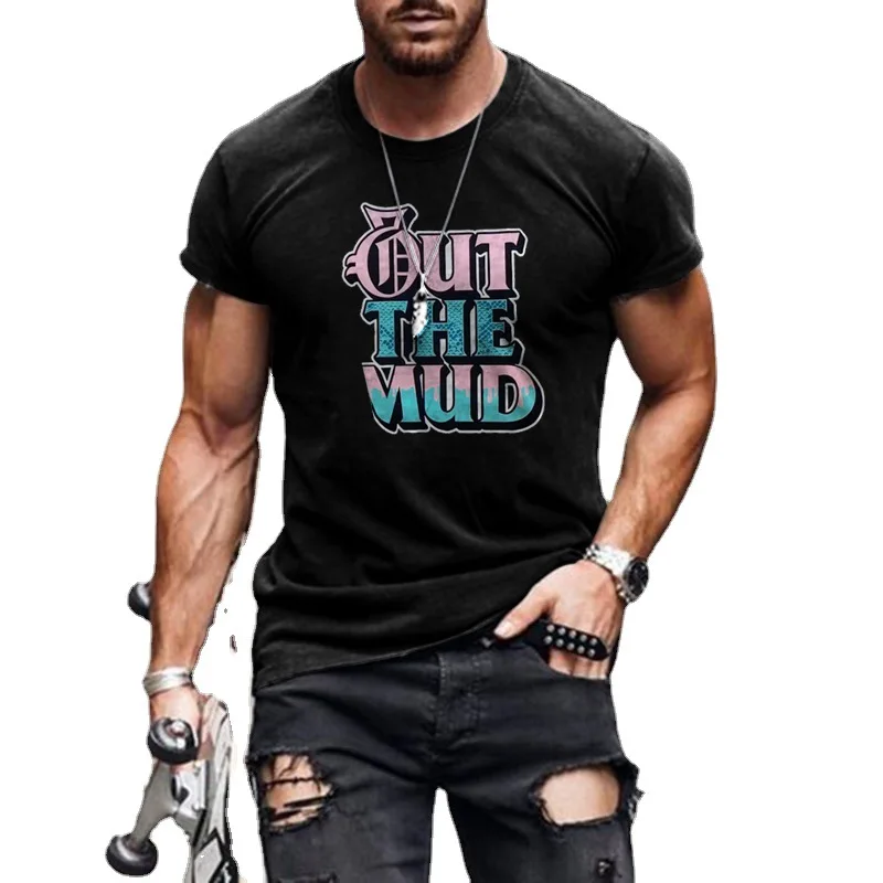 

2021 Summer Men's New Fashion Comfortable Casual Loose T-shirt Youth Casual Short Sleeve