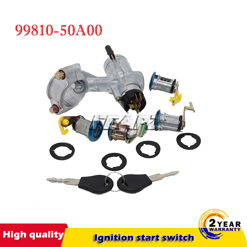 

Комплект переключателя стартера зажигания с ключом для Nissan, для патруля GQ, Y60 1988-1998, переключатель для Nissan Sentra B12 1986-on 99810-50A00