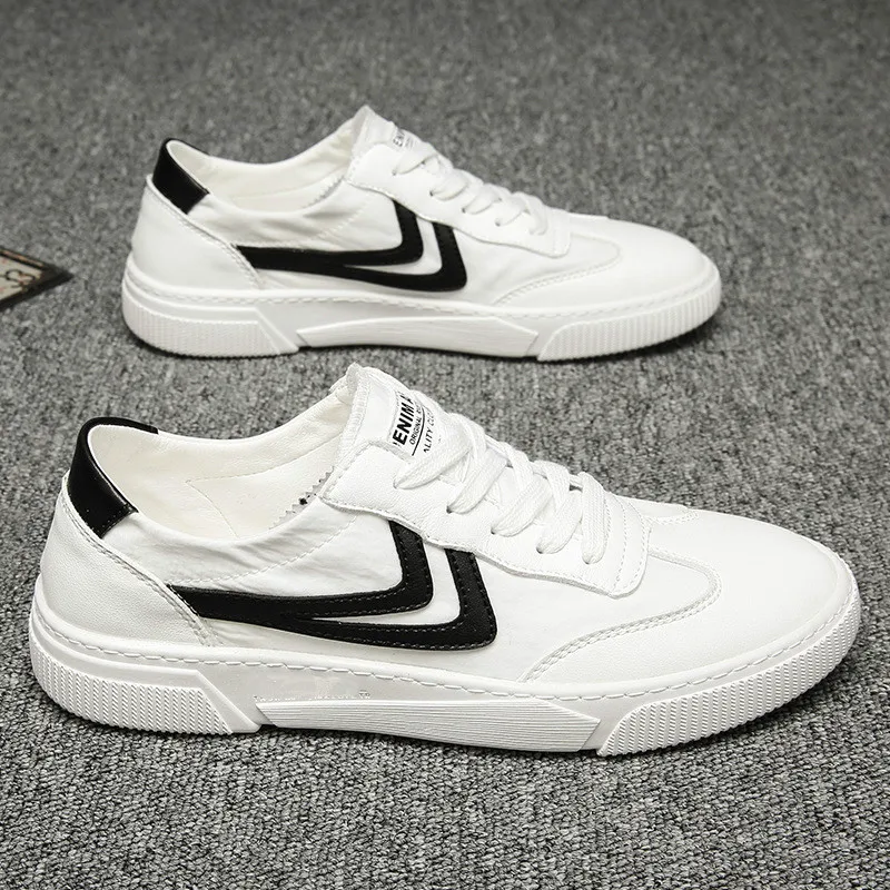 2022 Canvas Shoes Men's Fashion Casual Student Board Breathable Wild White | Обувь