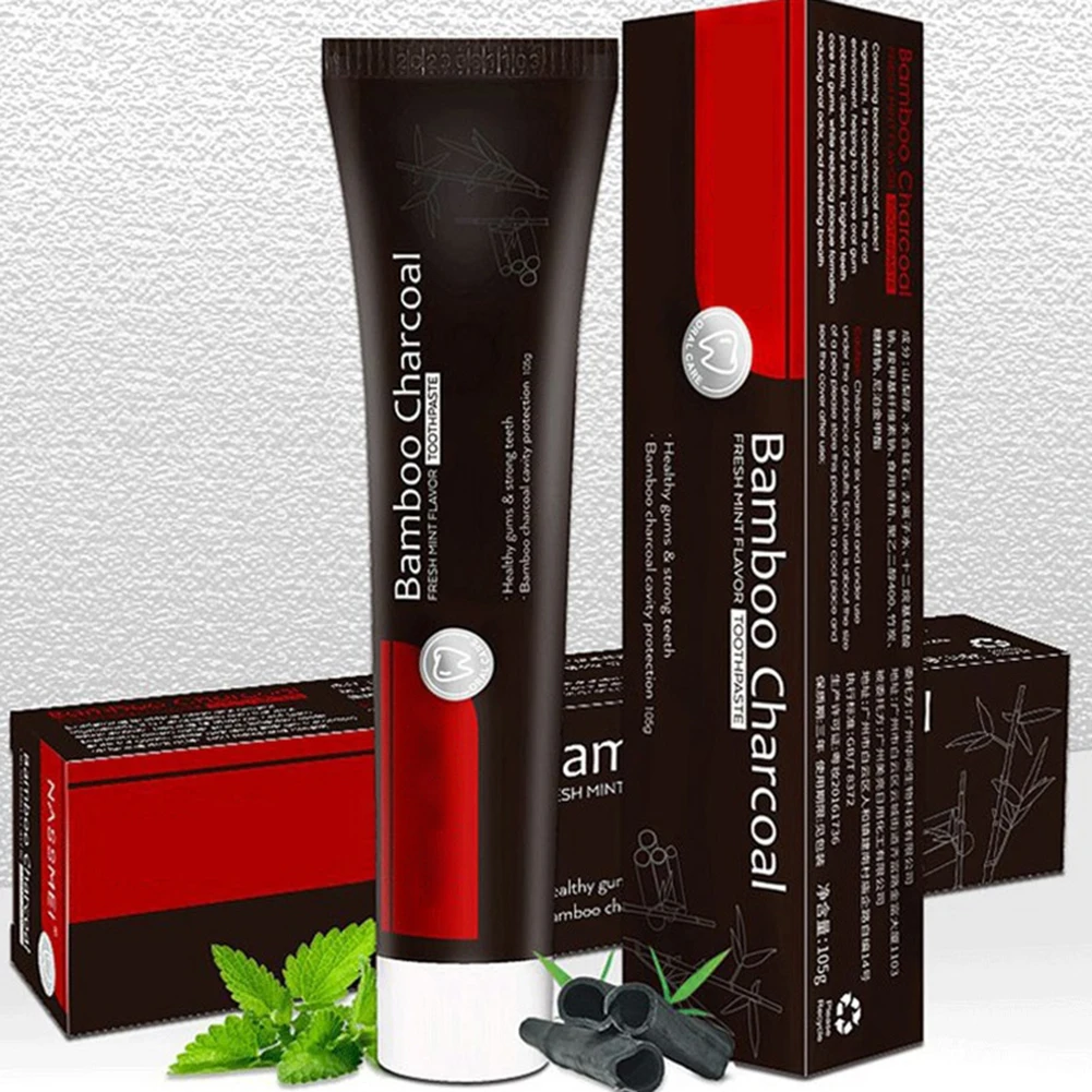 

105g Bamboo Charcoal Toothpaste Black Activated Carbon Tooth Paste Anti-sensitive Oral Care