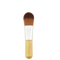 natural wood color facial mask brush wooden handle foundation brush mini single facial mask brush beauty supplies