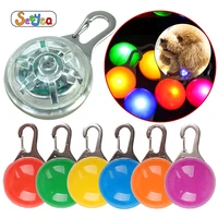 night safety dogs collar glowing pendant led flash lights pet leads glow in the dark bright necklace pendant dog cat supplies