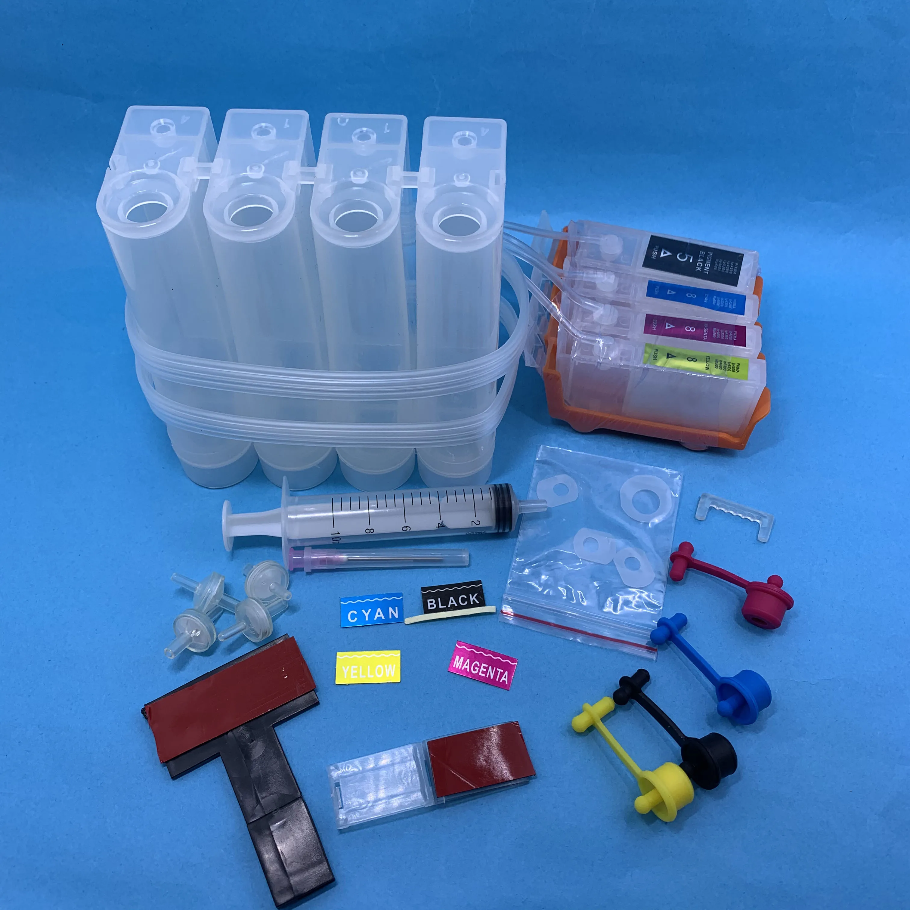 

YOTAT 4color CISS ink cartridge PGI5 PGI-5 CLI-8 for Canon PIXMA IX4000 IX5000 IP3300 IP3500 MP510 MP520 MX700 printer