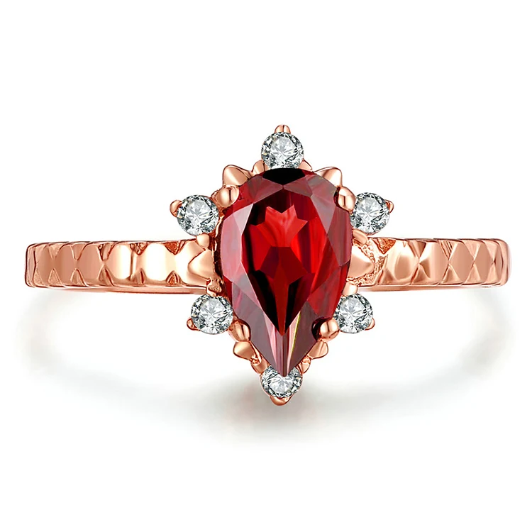 Кольцо с натуральным гранатом женское голубь крови рубиновое кольцо S925 чистое