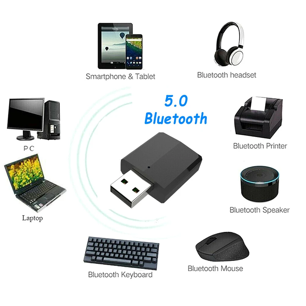 3 в 1 USB Bluetooth 5 0 адаптер передатчик ТВ приемник Беспроводные адаптеры для ПК
