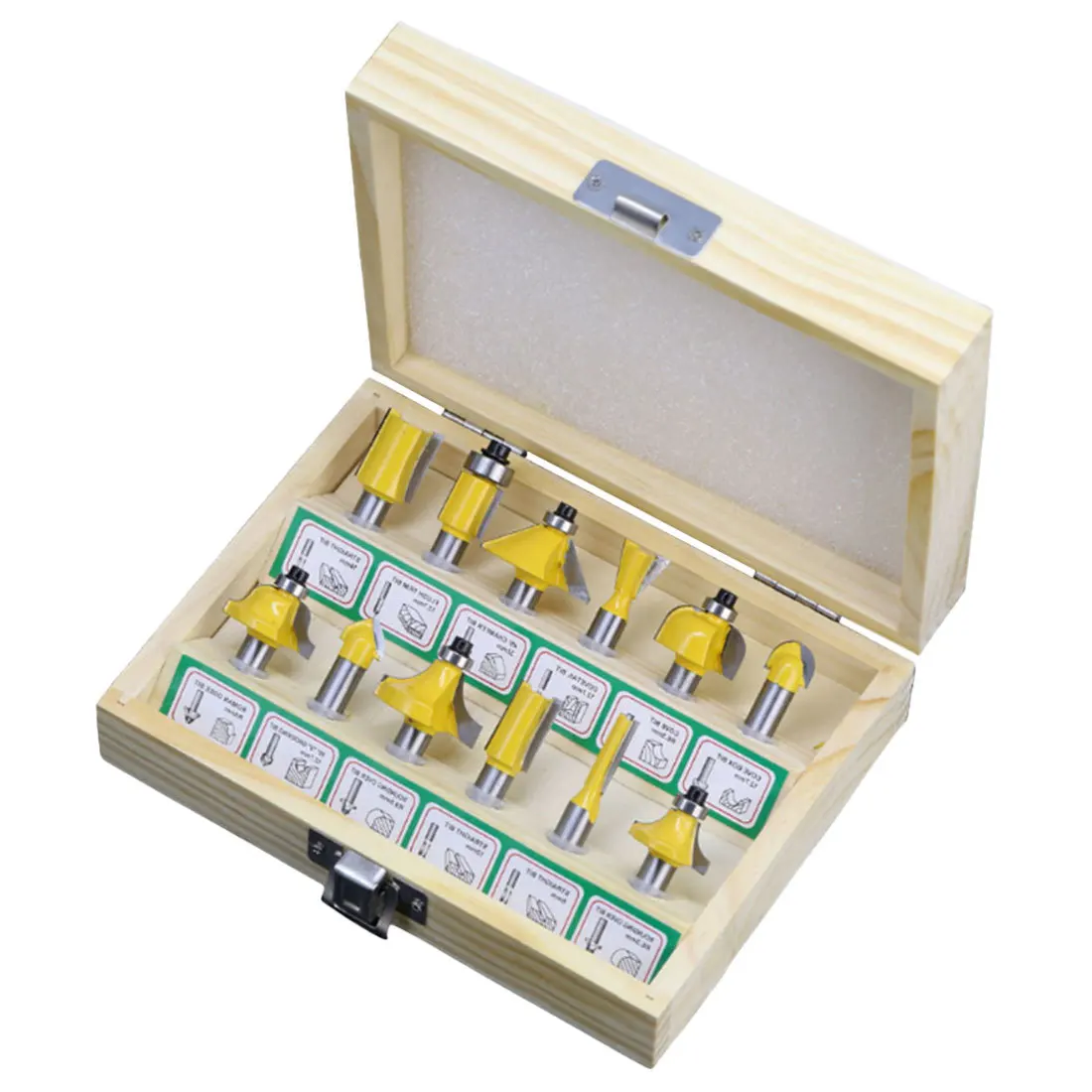 12 шт./компл. деревообрабатывающий фасонно Фрезерный резак набор бит машина