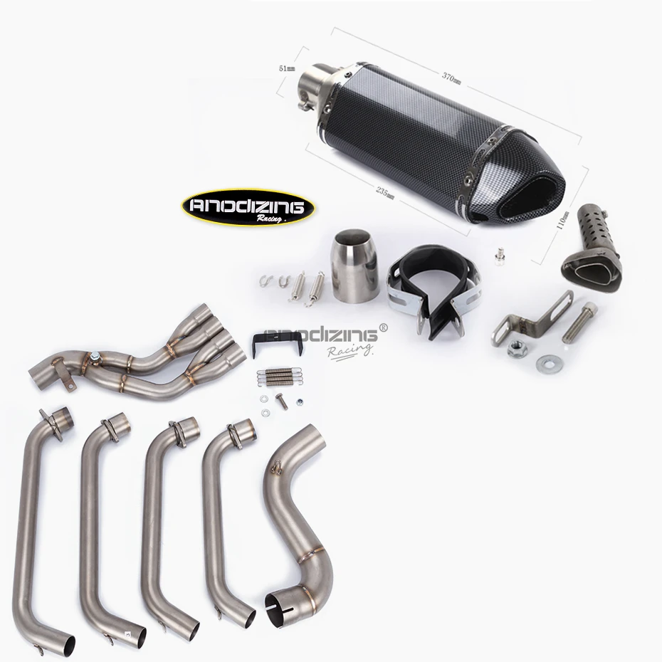 Выхлопная труба для мотоцикла Honda CBR650F CBR650 CB650F 2014 2018 с выхлопной трубой|exhaust full|full