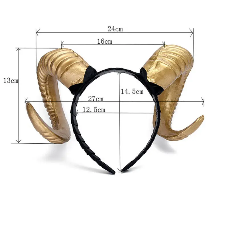 Elk Horn Sheep Headband Gothic Antler Hoop Halloween Antelope Headwear Xmas Cosplay Accessories | Мать и ребенок