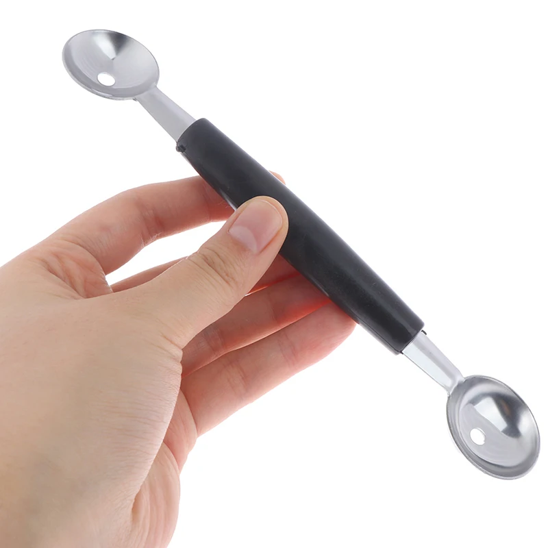 Двухсторонняя ложка из нержавеющей стали для арбуза канталупа фруктов салата