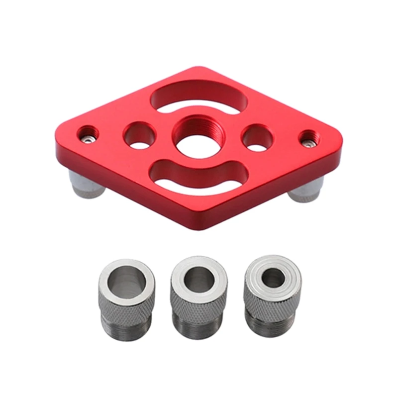 

Woodworking Straight Hole Puncher Kit 6/8/10mm Drilling Locator Wood Dowelling Self Centering Scriber Drill Guide