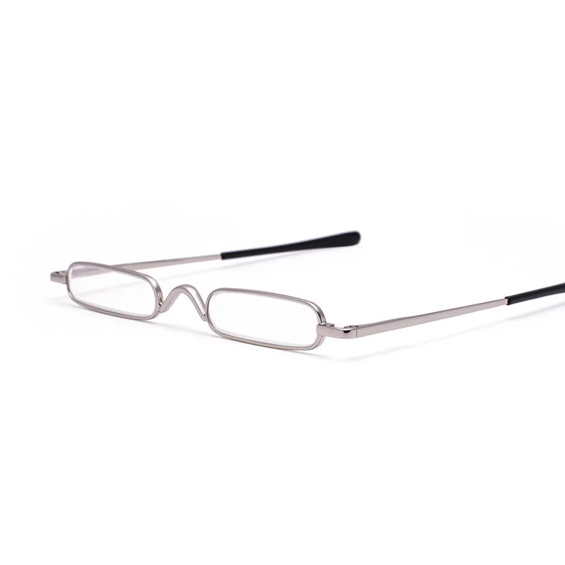 

Zerosun Mini Reading Glasses Men Women Portable Pen Holder Diopter Eyewear +100 150 200 250 Case Free