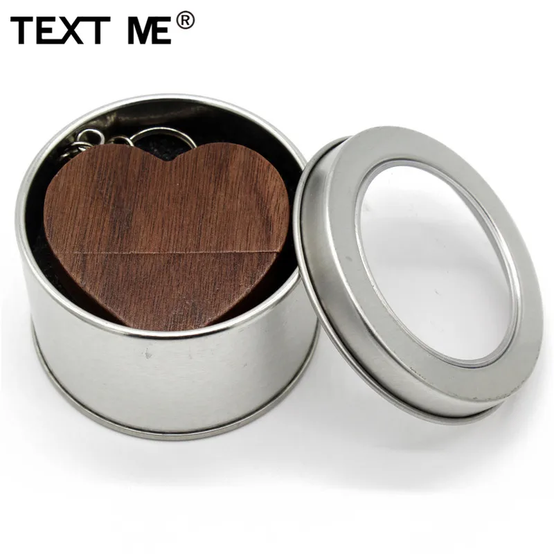 TEXT ME креативный usb флеш-накопитель с сердечком+ коробка, 4 ГБ, 8 ГБ, 16 ГБ, 32 ГБ, 64 ГБ, usb 2,0, подарок, флешка с логотипом, подарок для девочки
