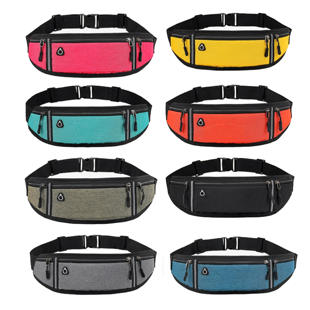 

Professional SportsBags Running Waist Bag Headphone Hole Pouch Gym Mobile Phone Case Hip Belt Bags Fashion Money