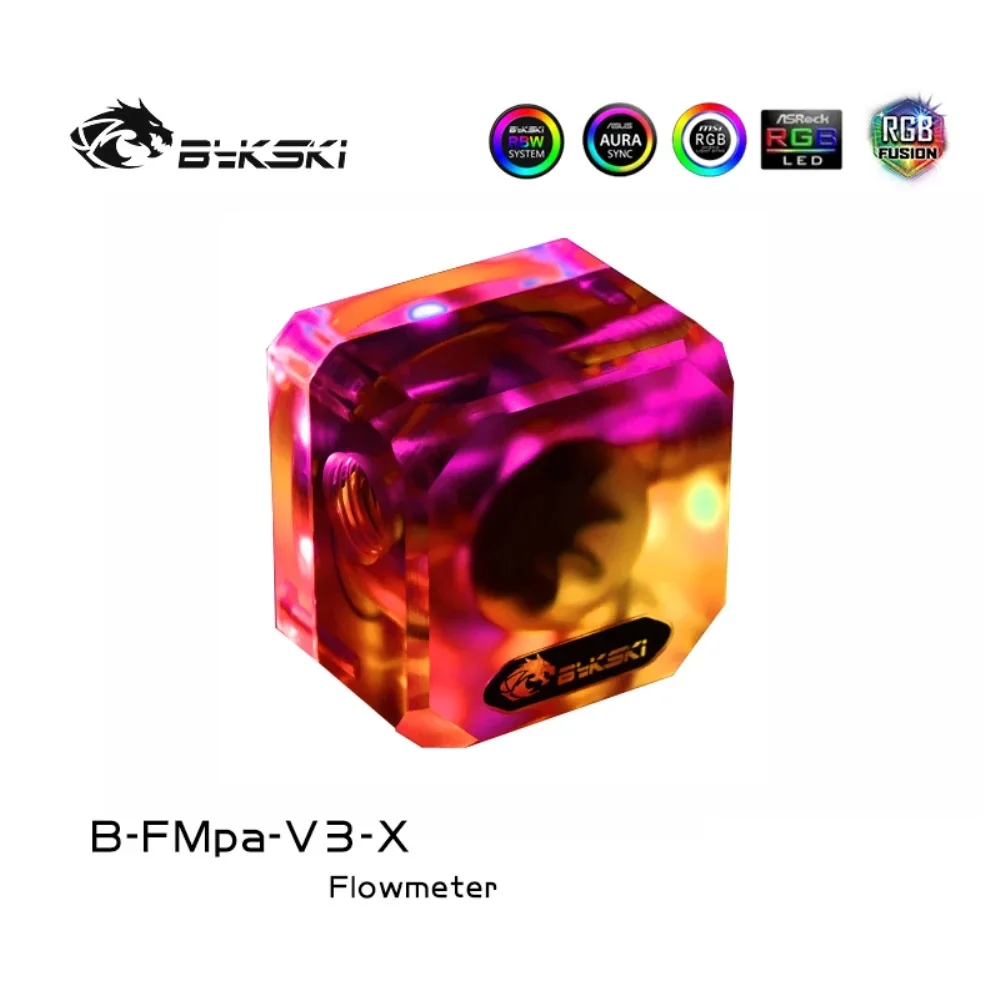 Bykski B FMpa V3 X матовая акриловая вода G1/4 RBW(5v) RGB(12v) система освещения водяного
