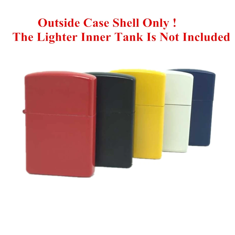 

Candy Color Metal Shell Outside Protect Case Kerosene Lighter Repair Accessories Personalized Carving Paint Man Gifts Wholesale