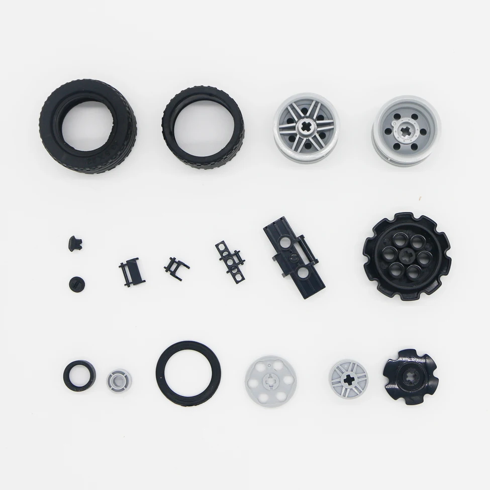 

Технические детали, кирпичи, колеса, ступица, шина, протектор, круглая звезда город МОС AC, модель автомобиля, грузовика, аксессуары, строител...