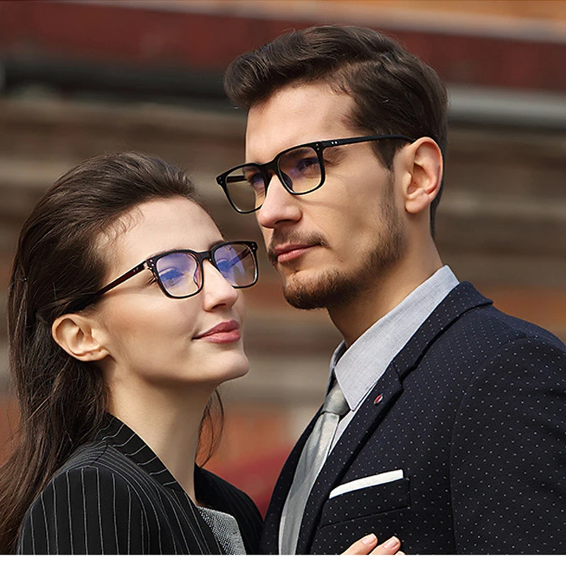 

SOOLALA TR90 Square Blue Light Blocking Glasses Women Men Eyeglasses Anti Blue Light Protection Gaming Computer Glasses Eyewear