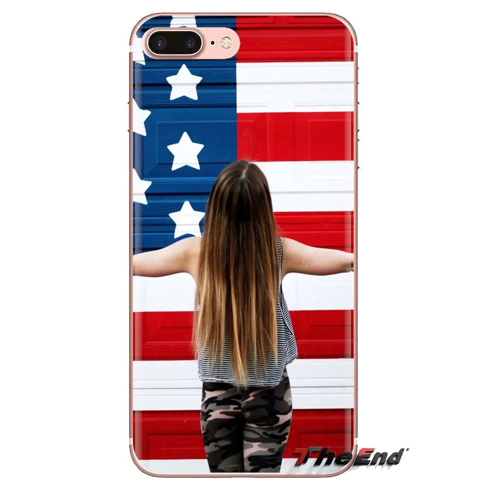 Silicone Cases Covers American flag wooden For Samsung Galaxy S2 S3 S4 S5 MINI S6 S7 edge S8 S9 Plus Note 2 3 4 5 8 Coque Fundas |