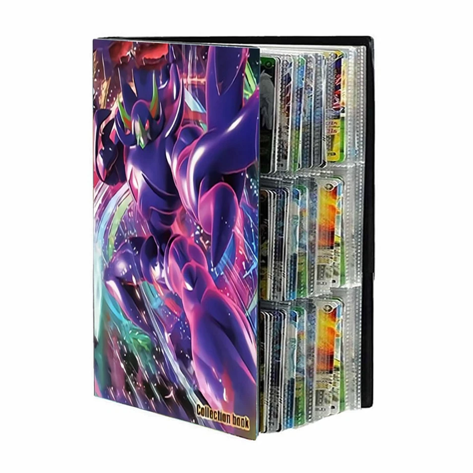 &Aacute;lbum de cartas de Pok&eacute;mon 432 de 9 bolsillos, carpeta de tarjetas VMAX GX, expositor de mapas de Pok&eacute;mon, carpeta de colecci&oacute;n de Juguetes-1