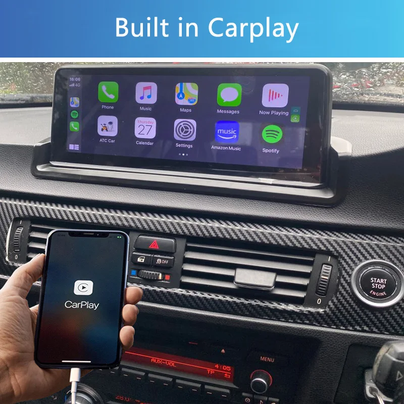 Автомобильный мультимедийный проигрыватель Bonroad Android 10 25 GPS-навигация NBT DVD для BMW