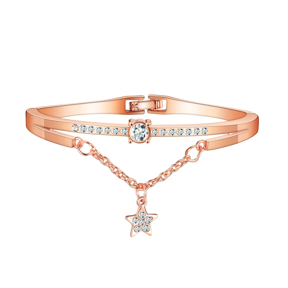 

Five-pointed star bracelet simple wild star ladies bracelet couple jewelry trend style fashion bracelet