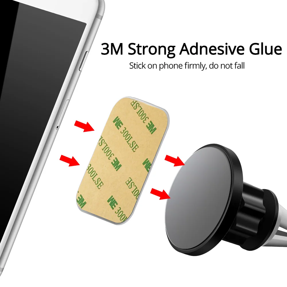 ANMONE Universal Magnetic Car Phone Holder Metal Plate Magnet Stand Iron Sheet Sticker For Mobile Phone Holder Car Stand Mount