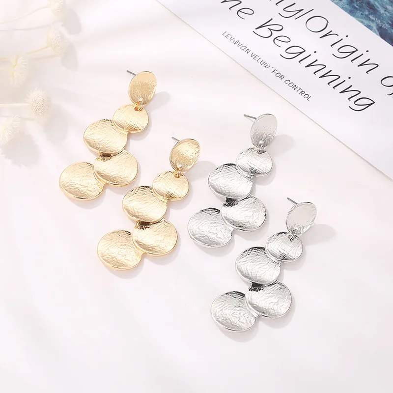 Новинка 2019 1 пара распродажа геометрические висячие серьги новый дизайн модные