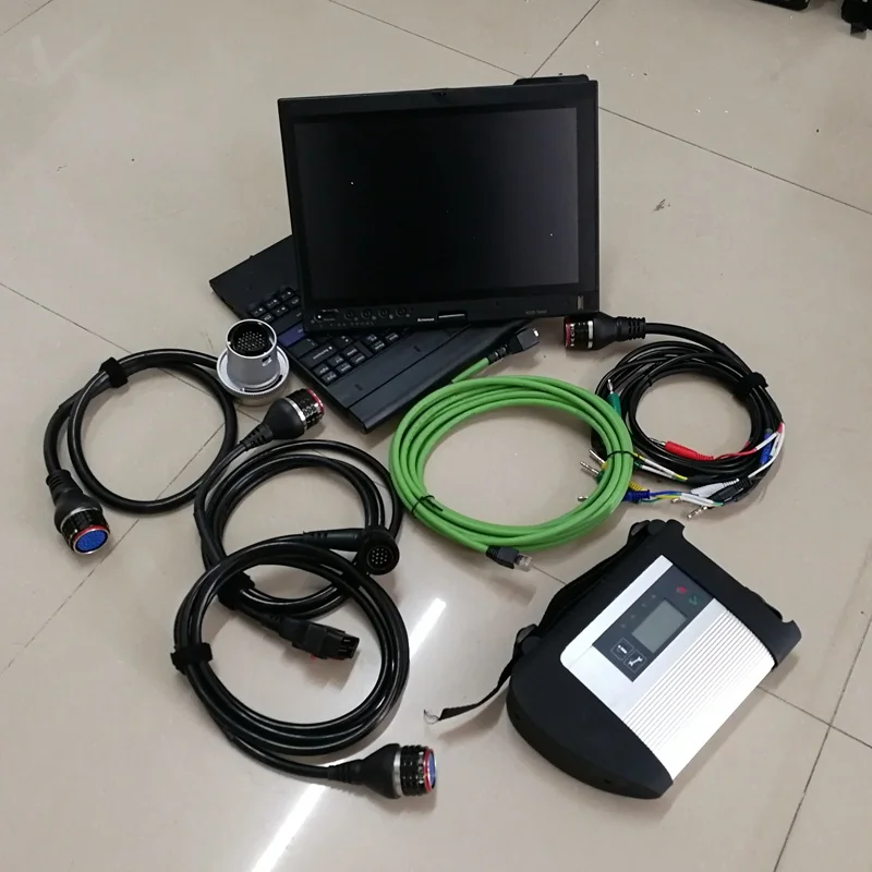 

mb star sd connect c4 diagnose tool 320gb hdd full set software with laptop x201t i7 4gb touch screen ready to use