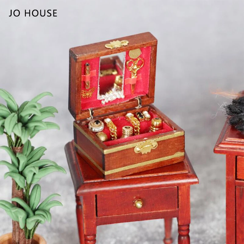 Коллекция JO HOUSE 1:12 модель для кукольного домика винтажная шкатулка украшений
