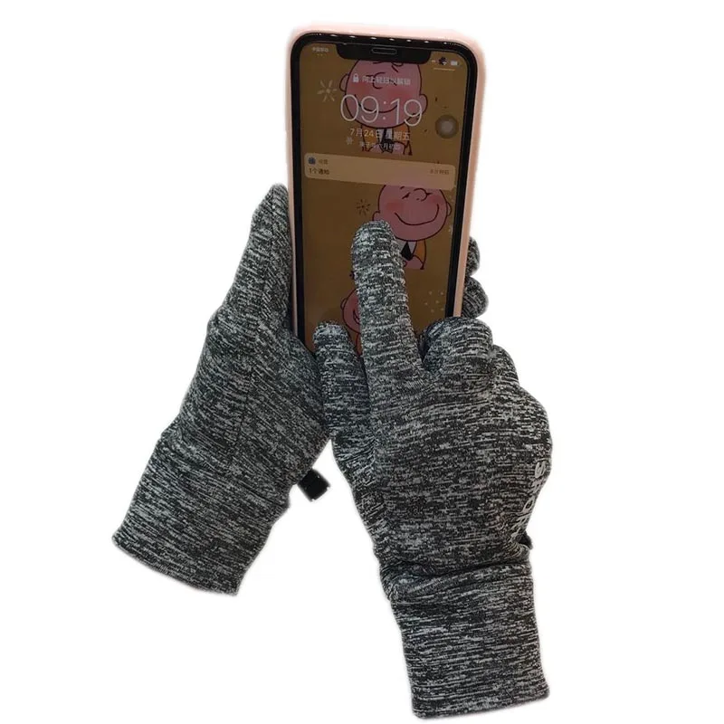 Зимние перчатки женские спортивные для отдыха велосипедные модные осенне-зимние утолщенные перчатки из лайкры для сенсорных экранов Новинка 2020 Теплые Красные перчатки