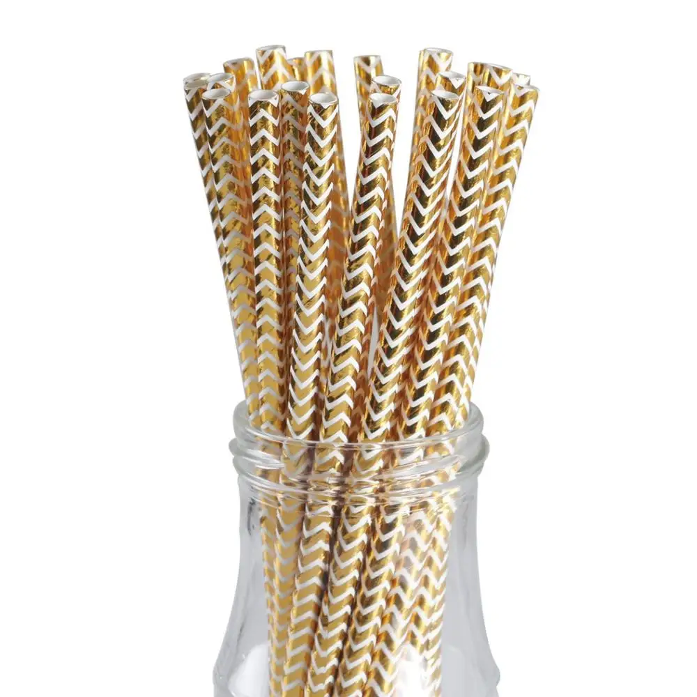 25 шт. бронзовая Соломка для украшения свадьбы дня рождения | Дом и сад