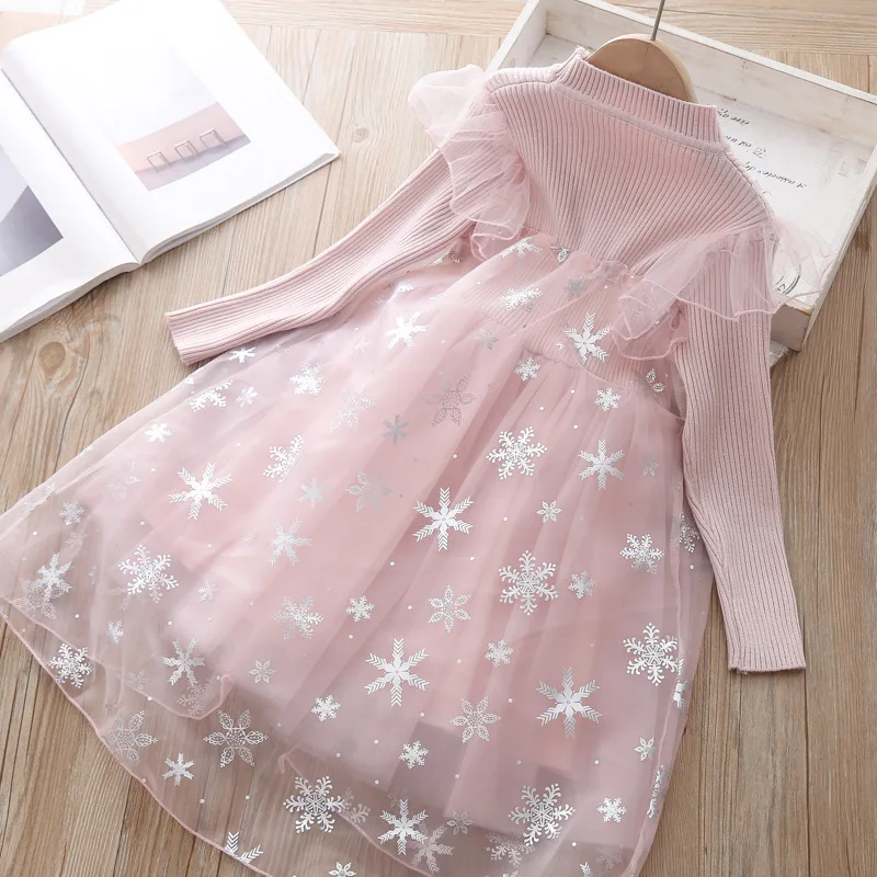 Baby Girls Dress Winter Christmas Cosplay Clothes For Girl Kids 6 years birthday Mesh party Dresses Children princess Costumes | Детская